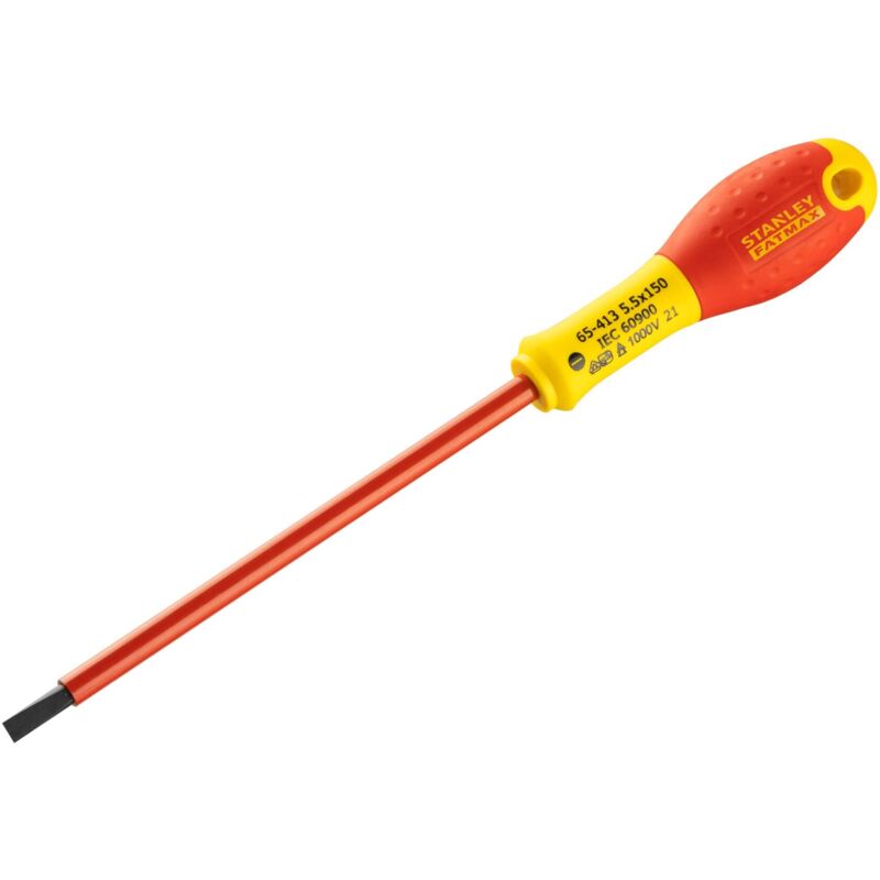 foto del prodotto stanley fatmax 0 65 413 giravite lama isolata strumentisti elettricisti 5,5x100 mm