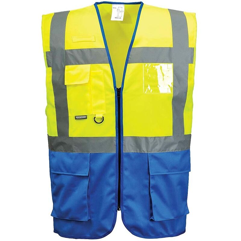 foto del prodotto rs pro portwest c476 gilet executive varsavia, unisex adulto, multicolore giallo royal , xl
