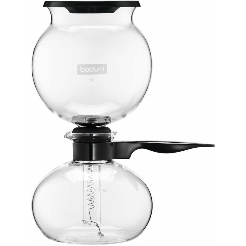foto del prodotto bodum pebo freestanding manual vacuum coffee maker 1000l 8cups black,transparent coffee makers freestanding, vacuum coffee maker, 1000 l, ground