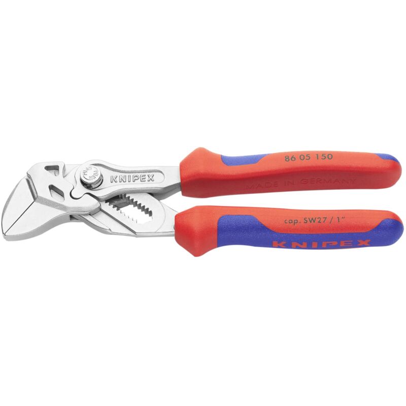 immagine 0 del prodotto knipex pinza chiave pinza e chiave in un unico utensile cromata, rivestiti in materiale bicomponente 150 mm confezione self service blister 86 05