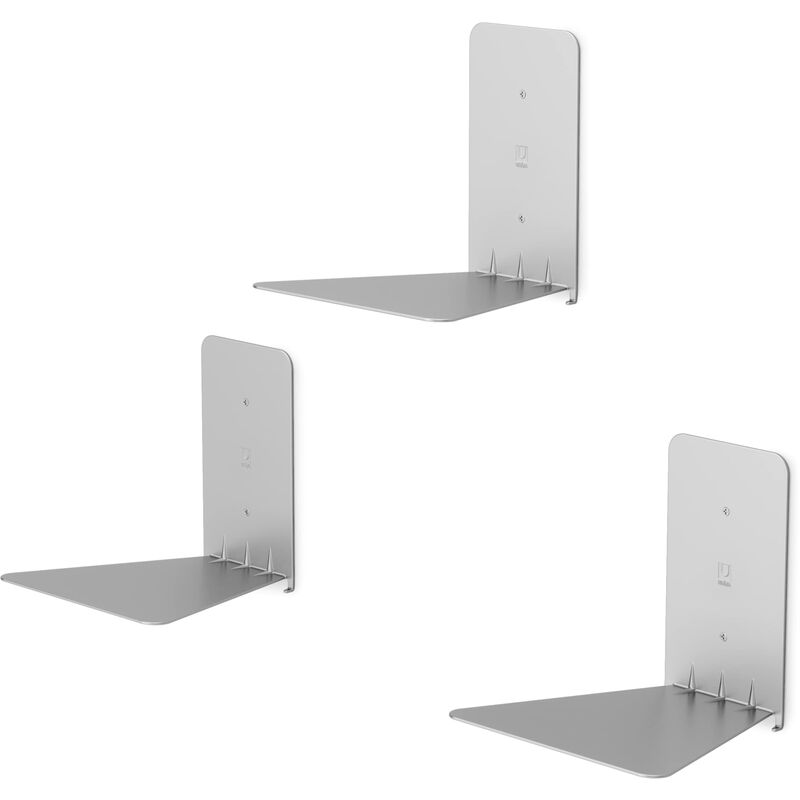 immagine 0 del prodotto conceal mensole sospese, set di 3, ferro, argento umbra
