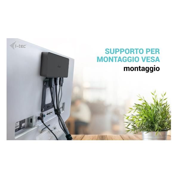 immagine 0 del prodotto i tec usb 3.0 usb c thunderbolt 3 professional dual 4k display docking station generation 2 power delivery 100w