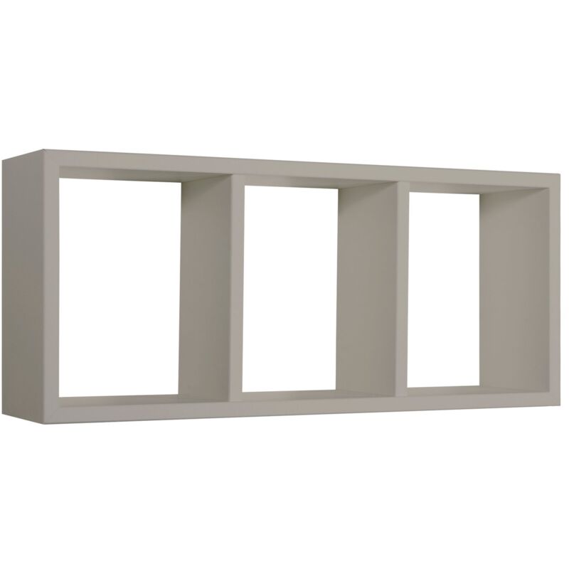 foto del prodotto mensola cubo 3 scomparti scaffale talpa soggiorno salotto camera moderno tristano