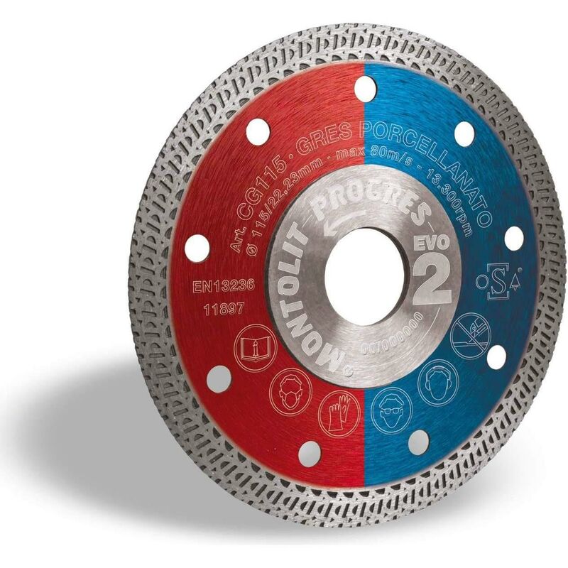 foto del prodotto montolit disco diamantato 115 mm cermont cg115 per gres e ceramica dura