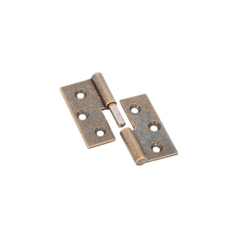 foto del prodotto cerniere piane lisce ottone bronzato mm.50x40 sinistra