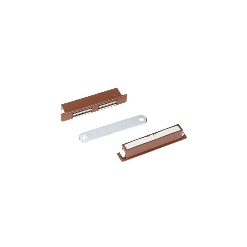 foto del prodotto chiusura magnetica incasso senza fori viti marrone