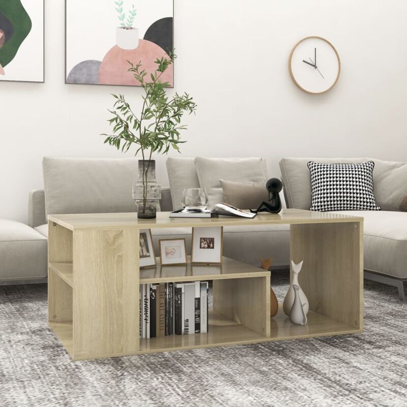 foto del prodotto vidaxl tavolino da salotto rovere sonoma 100x50x40cm legno multistrato