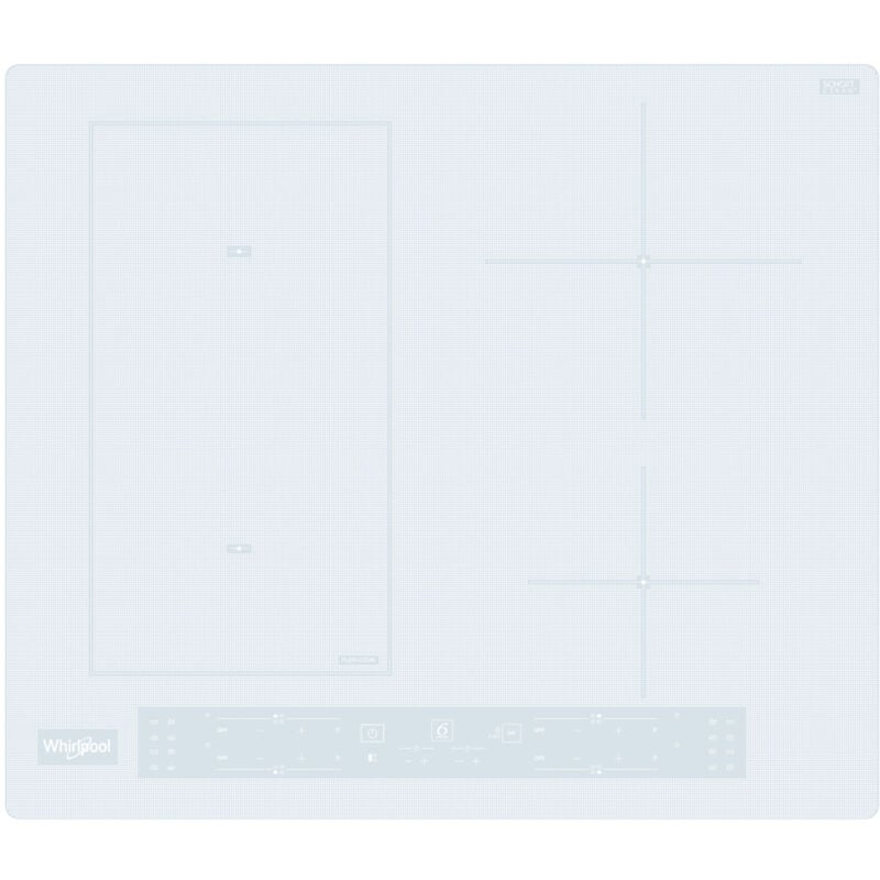 foto del prodotto whirlpool piano cottura a induzione in vetroceramica wl b4560 ne w. colore del prodotto bianco, posizionamento dell apparecchio da incasso,