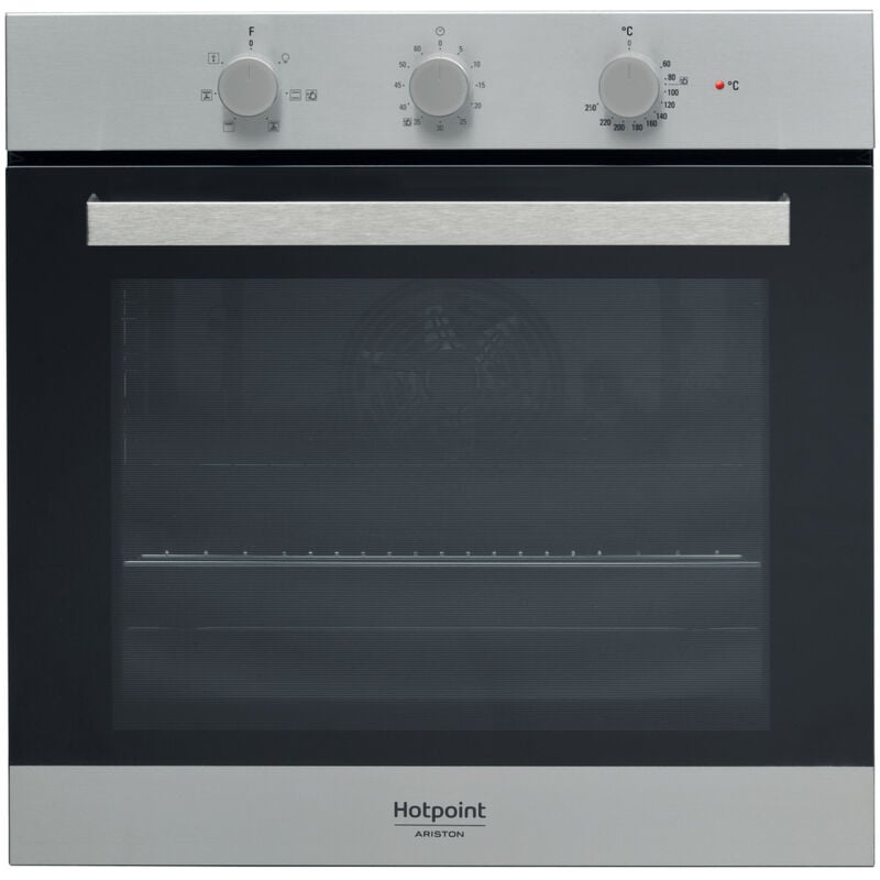 foto del prodotto hotpoint forno da incasso fa3 530 h ix ha. dimensione del forno media, tipo di forno forno elettrico, capacit interna forno totale 66 l.