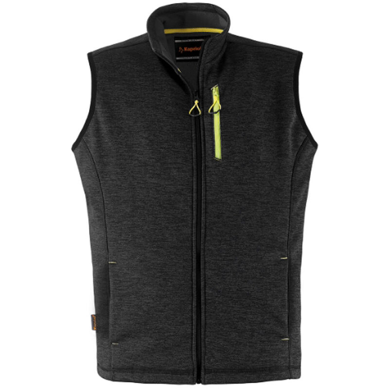 foto del prodotto kapriol gilet da lavoro slick nero melange taglia m l xl smanicato con tasche xl 
