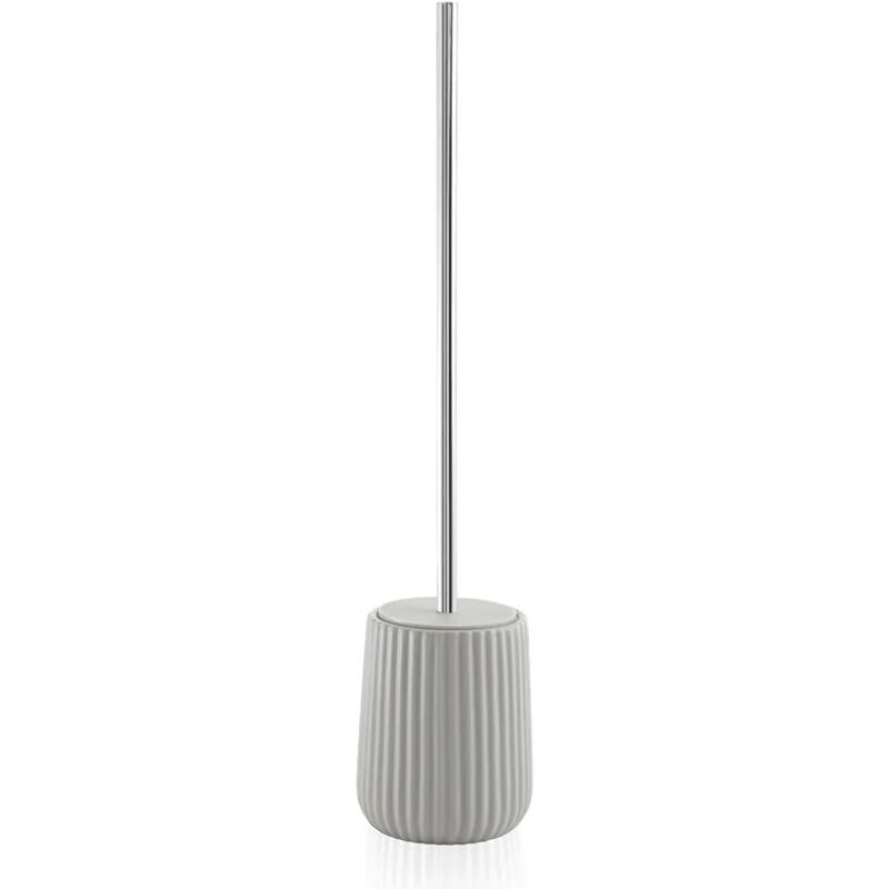 foto del prodotto inbagno portascopino dappoggio grigio gedy serie marika in ceramica