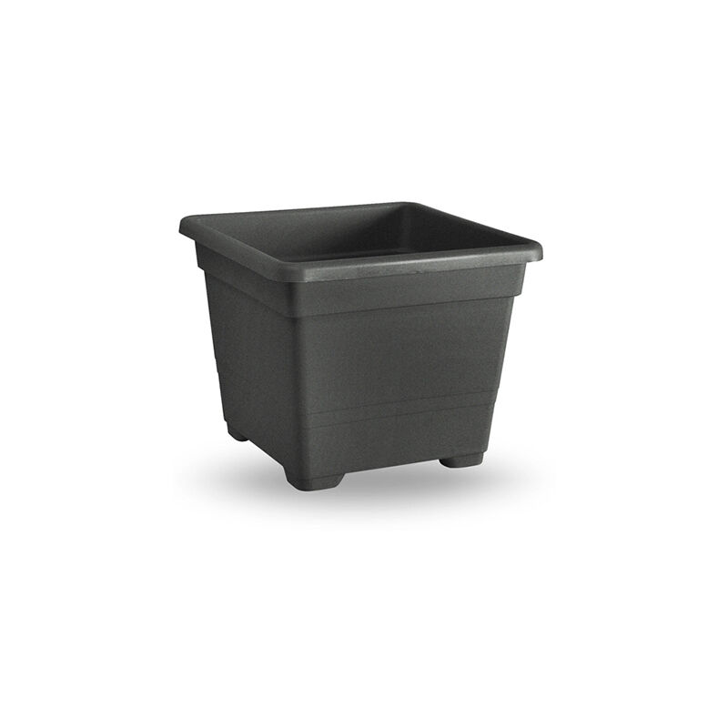 foto del prodotto vaso quadrato cm.45 antracite