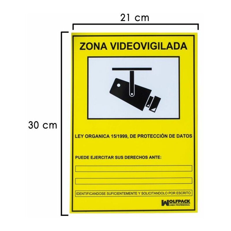 foto del prodotto poster area videosorveglianza 30x21 cm.