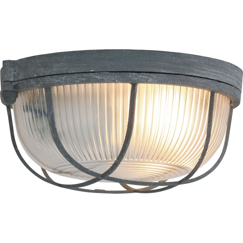 foto del prodotto steinhauer mexlite plafoniera lisanne grigio vetro metallo 17cm