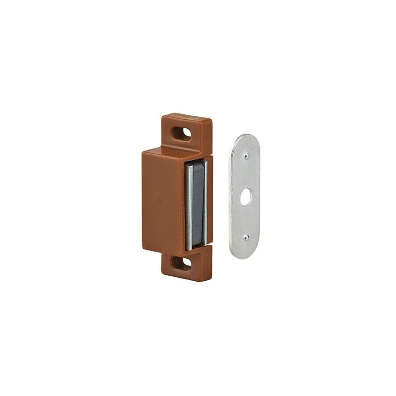 foto del prodotto chiusura magnetica, forza calamita max 3kg, per mobili, marrone thirard