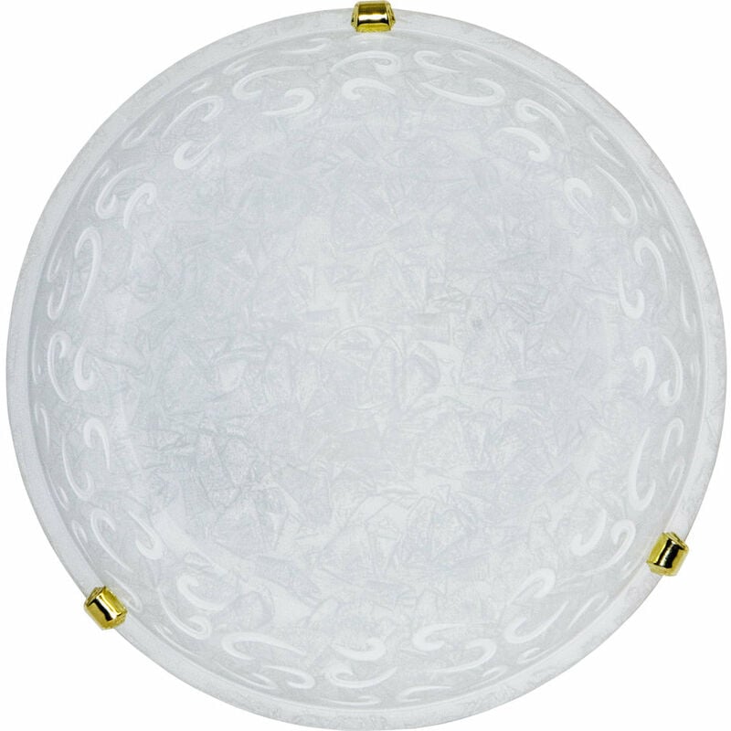 foto del prodotto argonauta plafoniera 2xe27 ganci oro vetro screpolato bianco e energy asia