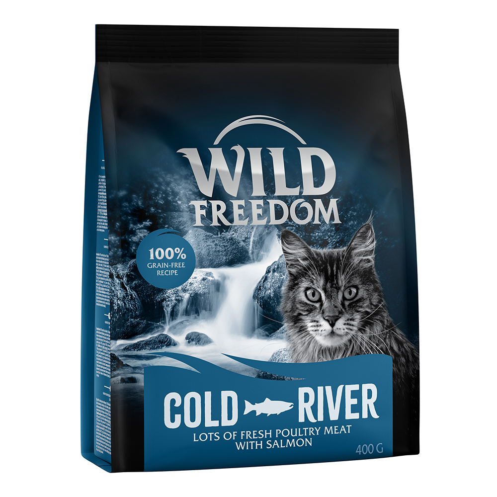 foto del prodotto wild freedom adult cold river salmone senza cereali per gatti 400 g