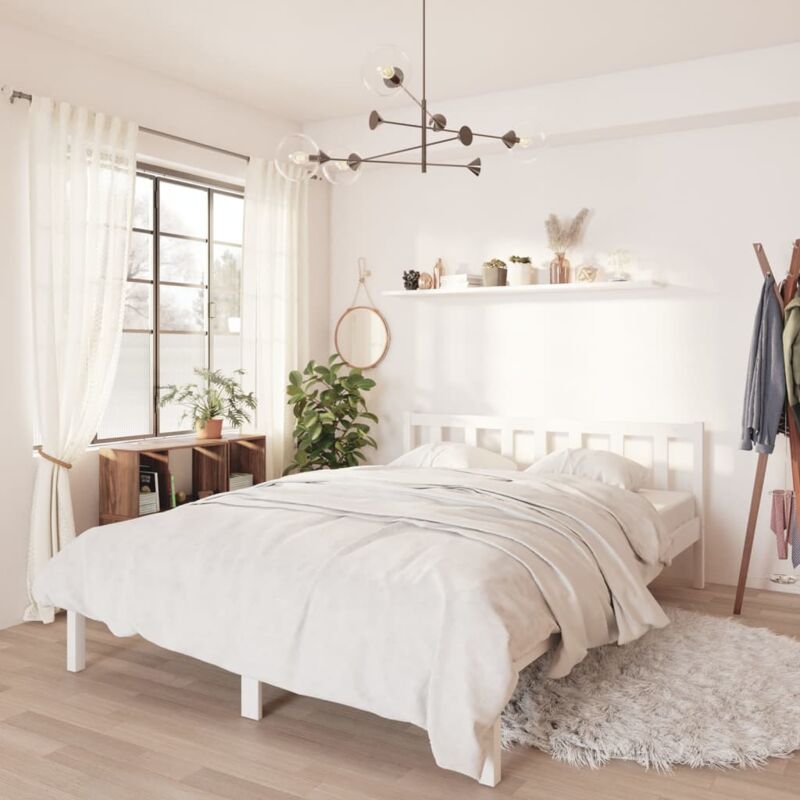 foto del prodotto giroletto struttura letto letto per adulti legno massello pino 120x190 cm 4ft small double bv504634 bonnevie