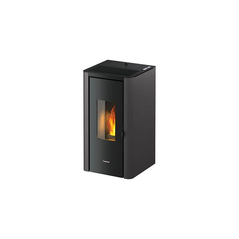 foto del prodotto freepoint stufa pellet indigo antracite kw 7 mm 465x455 h.mm 895