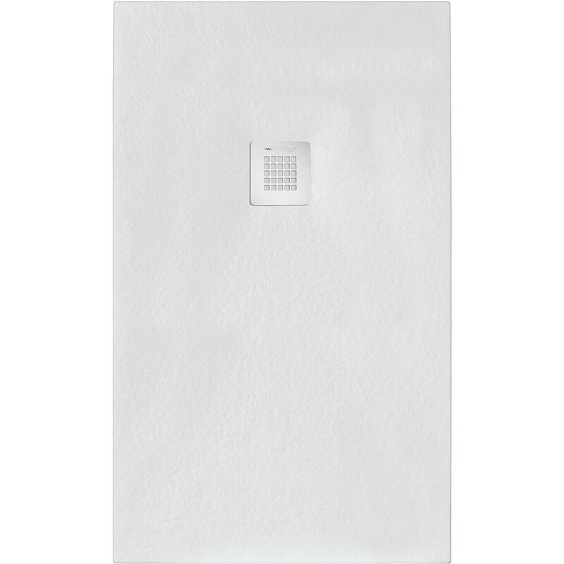 foto del prodotto piatto doccia rettangolare 160x90 cm effetto pietra marmoresina stone bianco francia