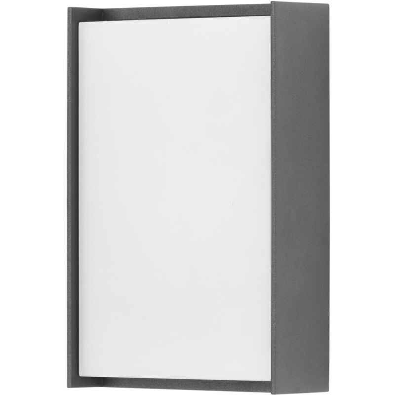 foto del prodotto block aplique de pared exterior led luz neutra 4000k moderno para terraza y jard n de aluminio gris antracita