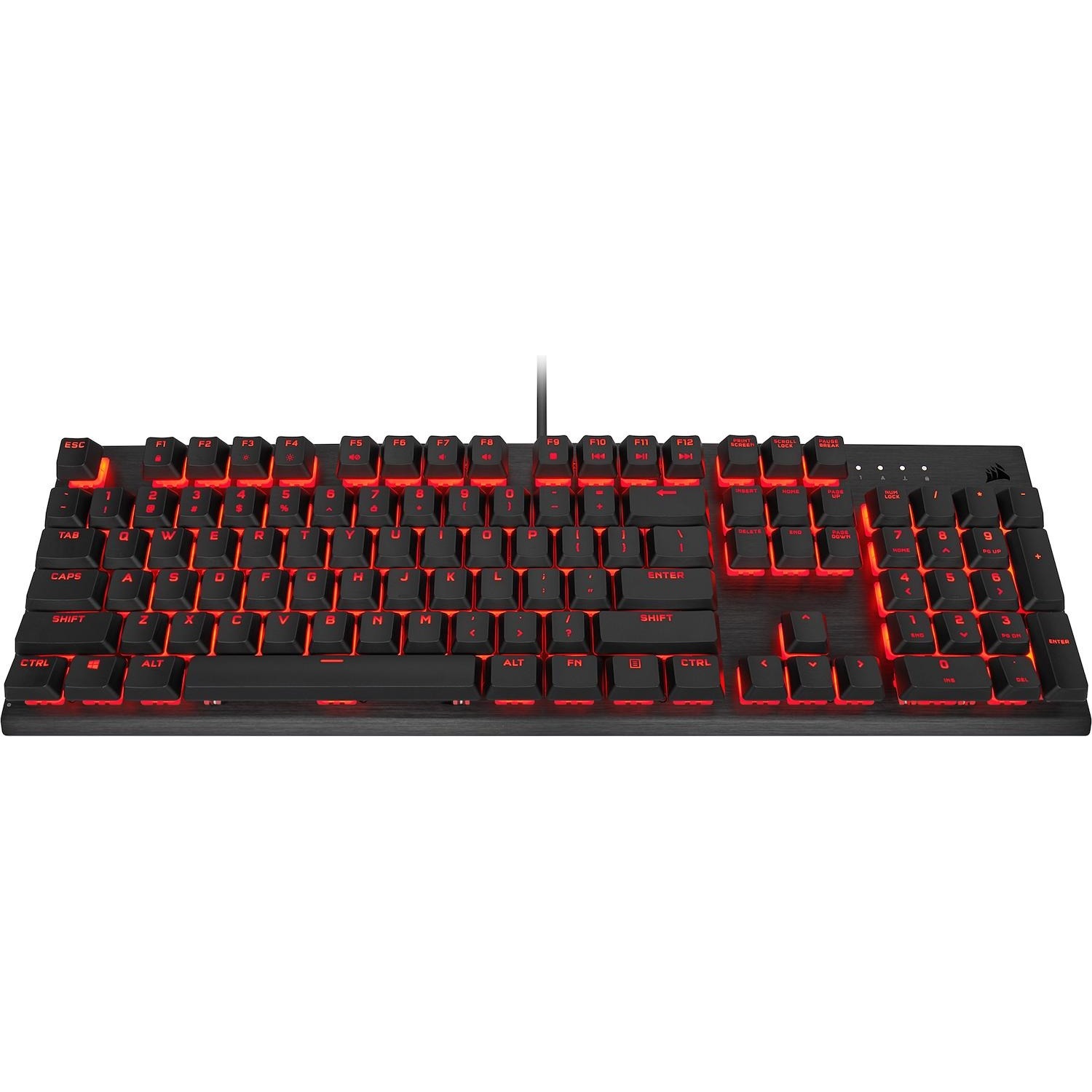 foto del prodotto tastiera corsair gamning k60 pro rosso