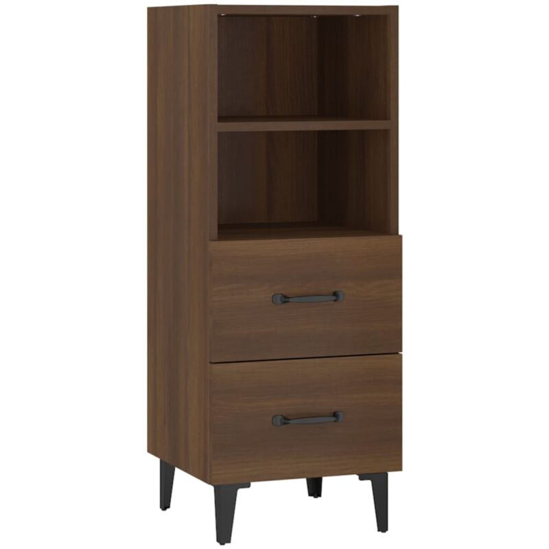 foto del prodotto vidaxl credenza rovere marrone 34,5x34x90 cm in legno multistrato