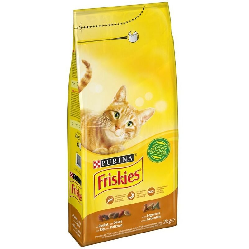 foto del prodotto gatto pollo tacchino e verdure 2kg purina friskies
