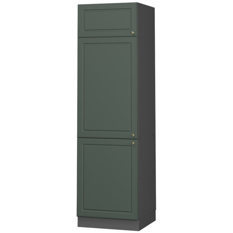 foto del prodotto armadio frigorifero fame line, verde oro country house, 60 cm vicco