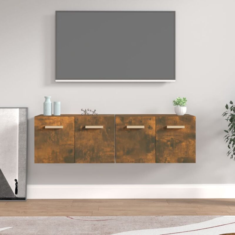 foto del prodotto vidaxl mobili parete 2 pz rovere fumo 60x36,5x35 cm legno multistrato