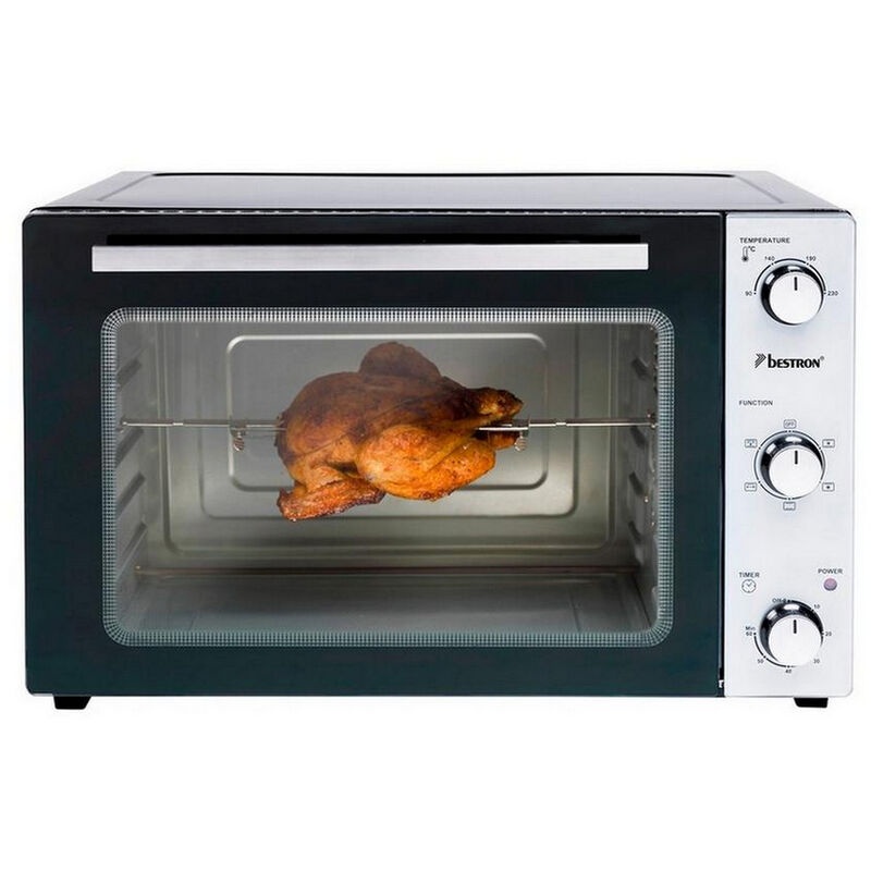 foto del prodotto bestron forno grill 45l 1800w nero acciaio inox aov45