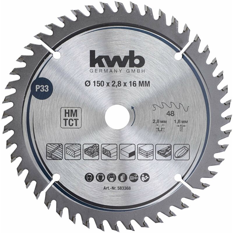 foto del prodotto kwb tct sawbl.fine 150x16 48t