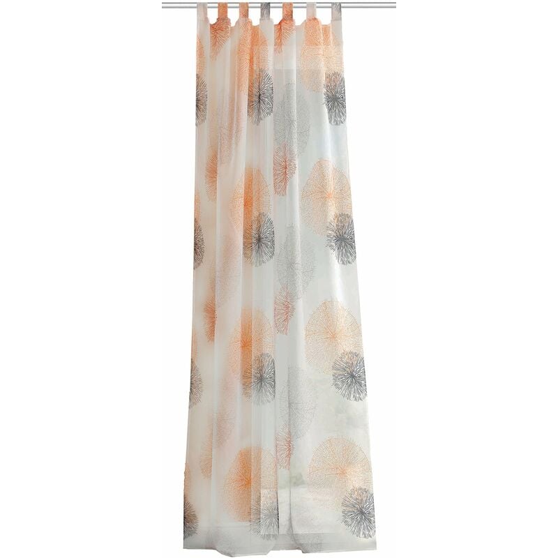 foto del prodotto 49039 575 tenda con passanti, in voile, 245 x 140 cm, arancione home fashion