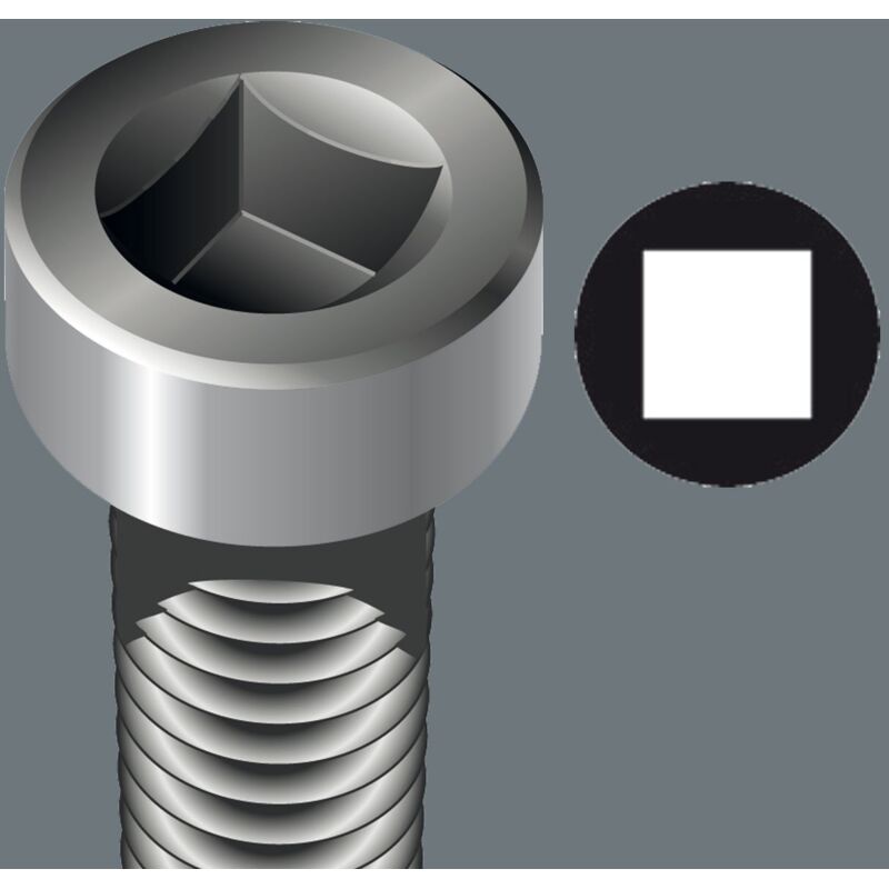 foto del prodotto 368 giravite per viti ad incavo quadro, 2 x 300 mm wera