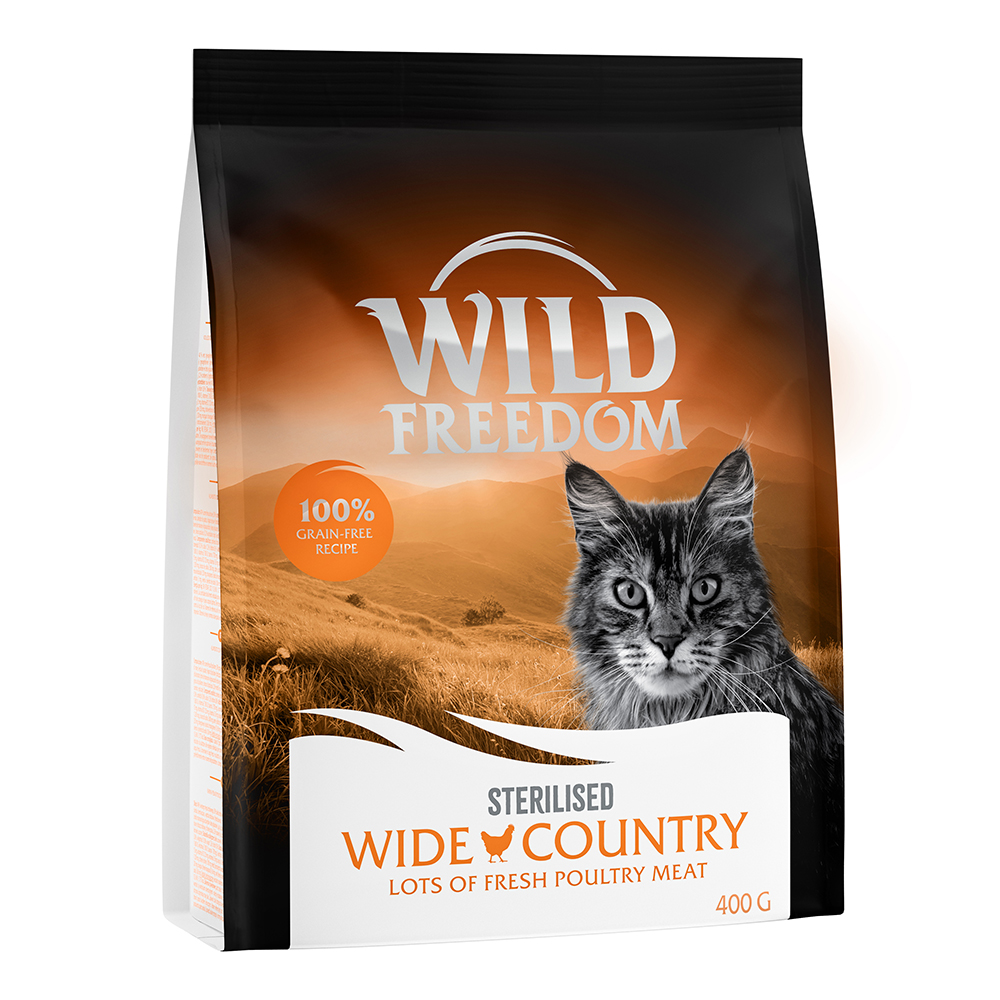 foto del prodotto wild freedom adult wide country sterilised pollame senza cereali 400 g
