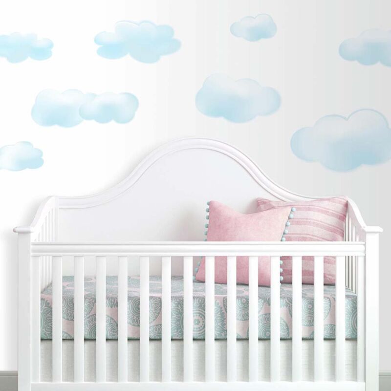 foto del prodotto jomoval room mates, adesivi da parete per cameretta bambini, motivo nuvole