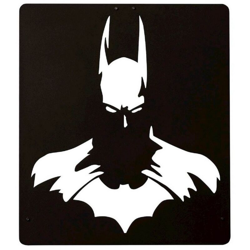 foto del prodotto epikasa decorazione in metallo batman 2, metallo, nero, 42x1,5x48 cm