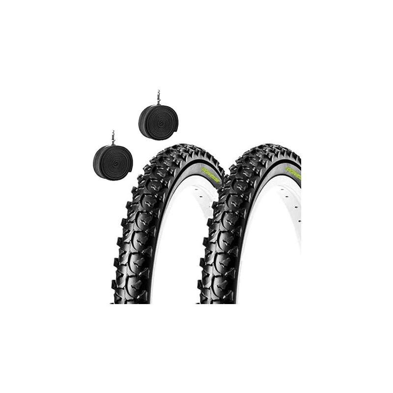 foto del prodotto 2 copertoni 14 x 1.75 camere pneumatici 47 254 tassellati gomme per mountain bike bambino ecovelo