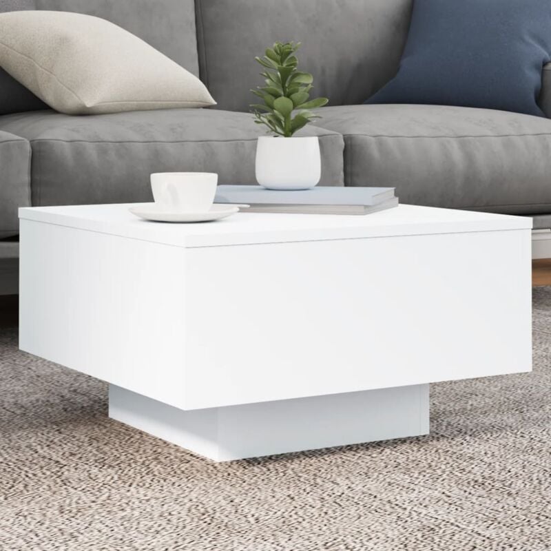 foto del prodotto vidaxl tavolino da salotto bianco 55x55x31 cm in legno multistrato