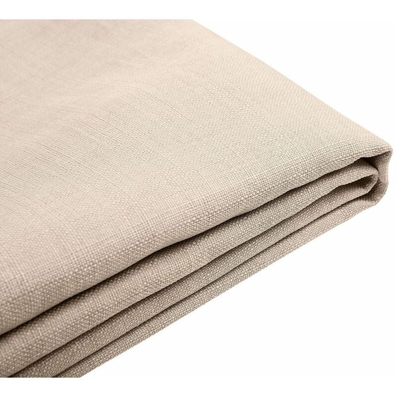 foto del prodotto beliani fodera per letto in tessuto beige poliestere lavabile 160 x 200 cm fitou