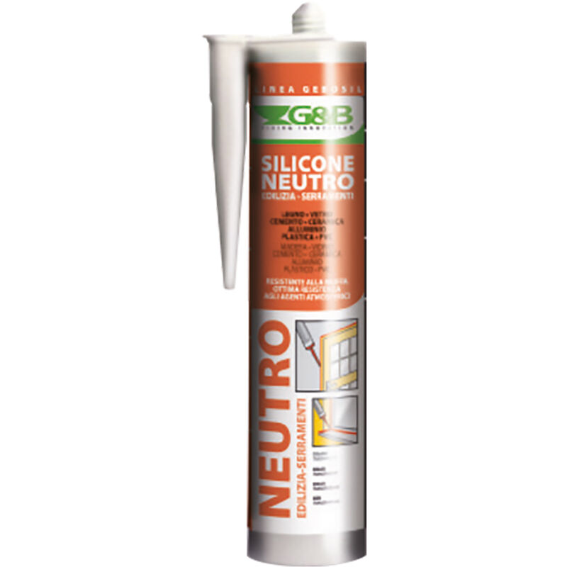 immagine 0 del prodotto silicone neutro per edilizia e serramenti gebosil trasparente ml 310
