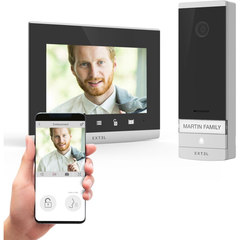 immagine 0 del prodotto videotelefono cablato e connesso con qr code connect 2 extel 720324