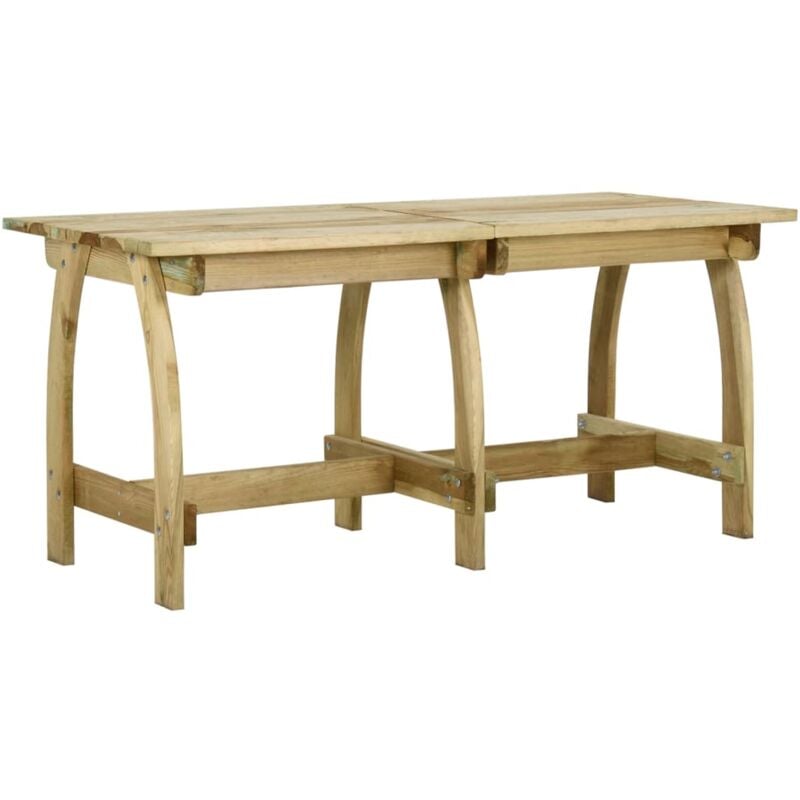 foto del prodotto vidaxl tavolo da giardino 160x74x75 cm in legno di pino impregnato