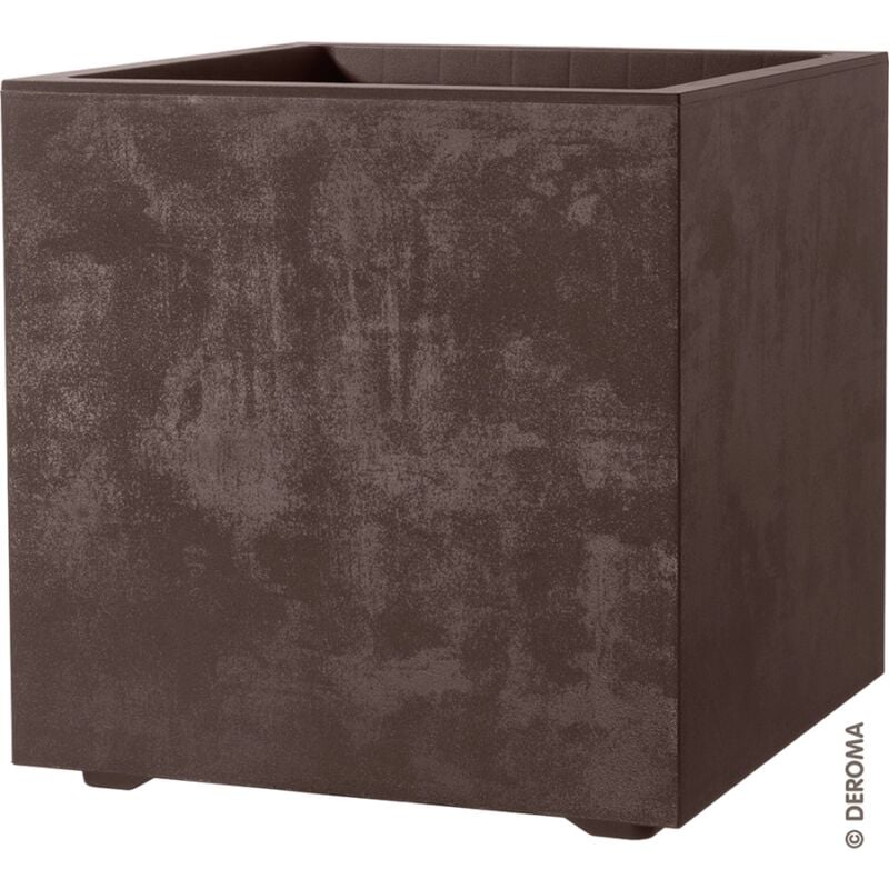 foto del prodotto fioriera millennium marrone cubo 25 cm deroma