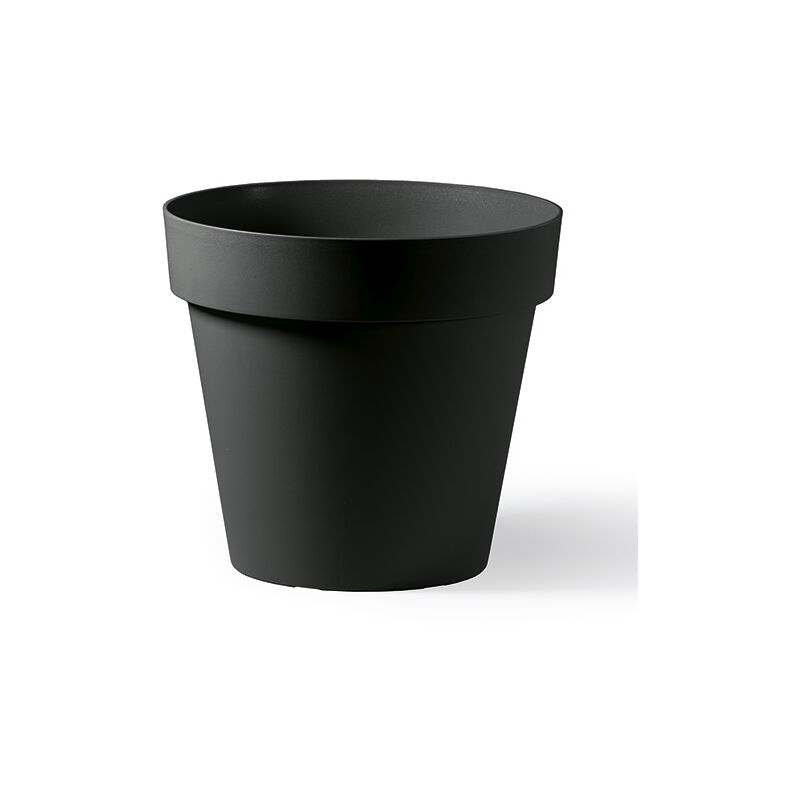 foto del prodotto vaso rotondo cleo 20cm 60 riciclabile antracite veca