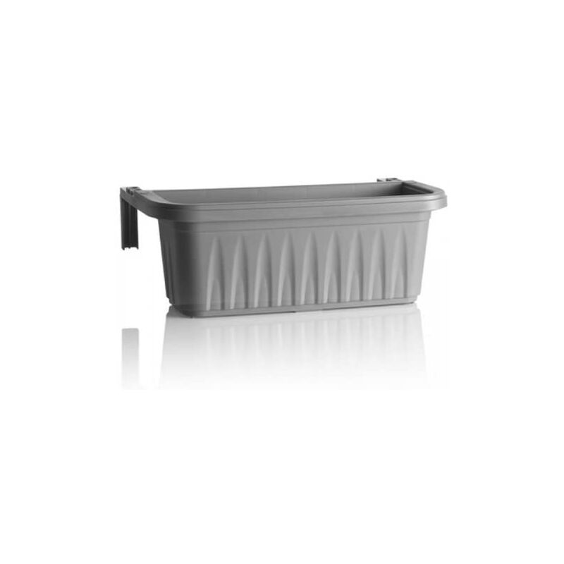 foto del prodotto fioriera da balcone rondine autoreggente 50 cm grigia bama