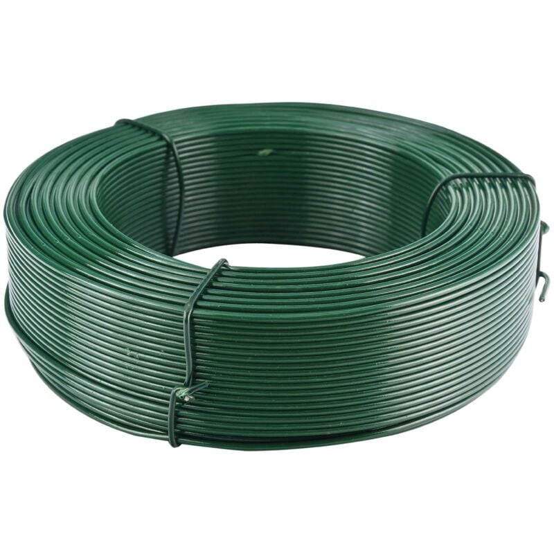 foto del prodotto filo metallico plastificato extra pesante verde 100 m tenax recinzioni bordure legature giardino accessori