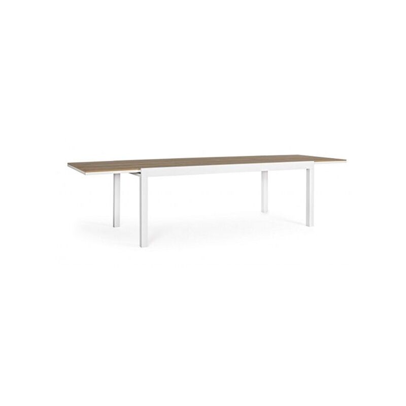 foto del prodotto tavolo da giardino rettangolare allungabile bizzotto elias 200 300x95cm bianco sj60 662970