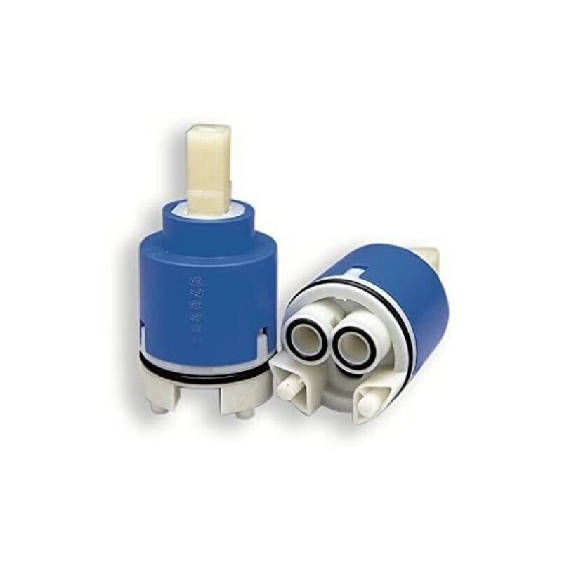 foto del prodotto 4800130 schl fer cartuccia rubinetto miscelatore 35mm, cartuccia di ricambio in ceramica alta con 2 piedini, per rubinetti kerox miscelatori