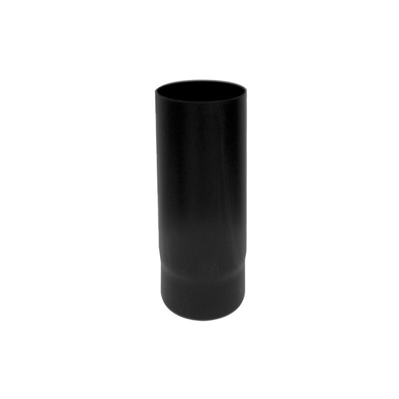 foto del prodotto canna fumaria tubo 0,5 mt dn 150 smaltato nero 600 gradi stufa legna ce made in italy